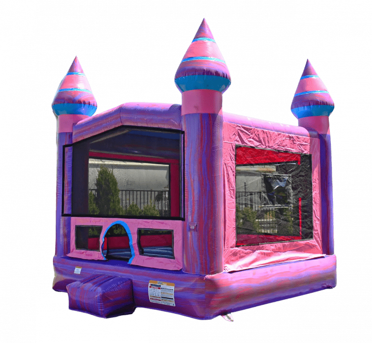 purplish bounce house